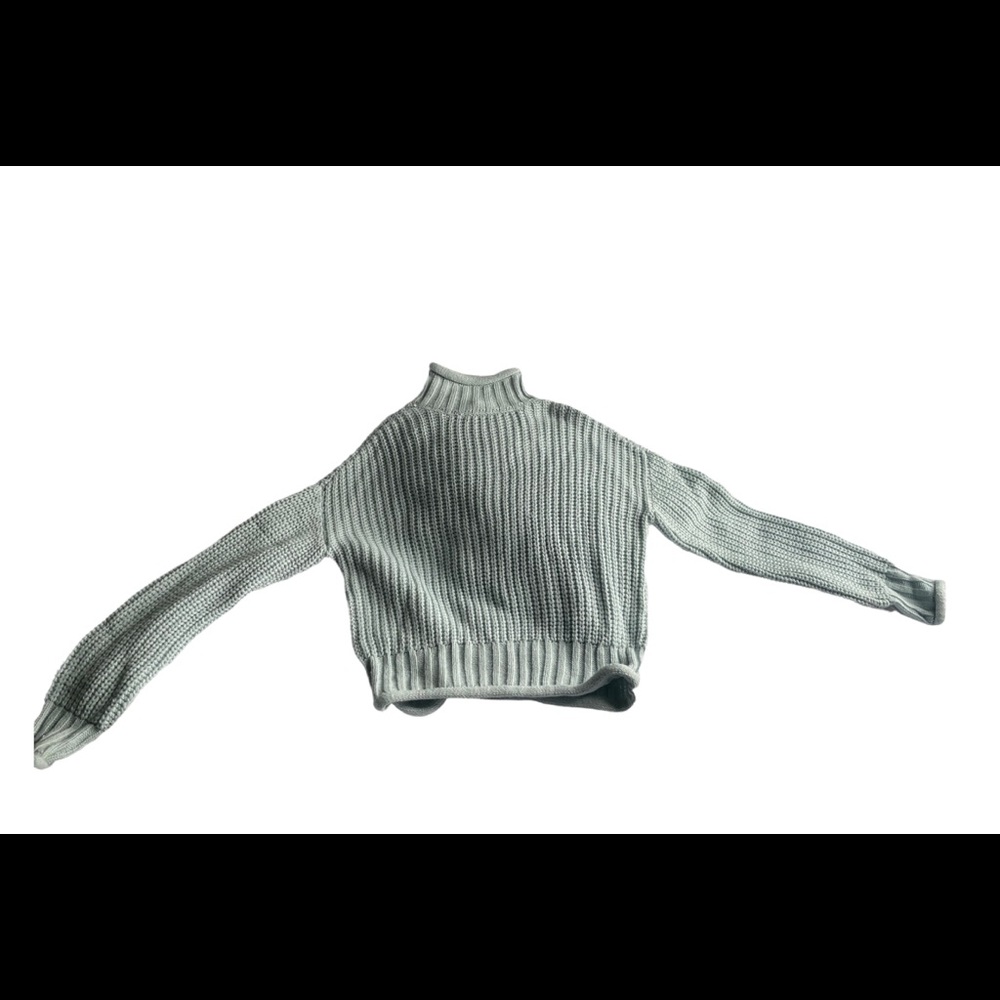 Garage mint/light blue turtleneck sweater